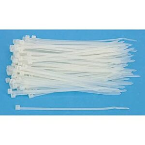 7" Clear Nylon Cable Zip Ties