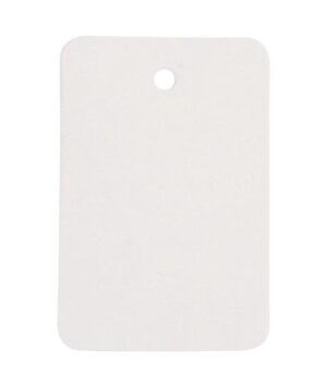 Plain White Unstrung Tag 1 1/4" x 1 7/8"