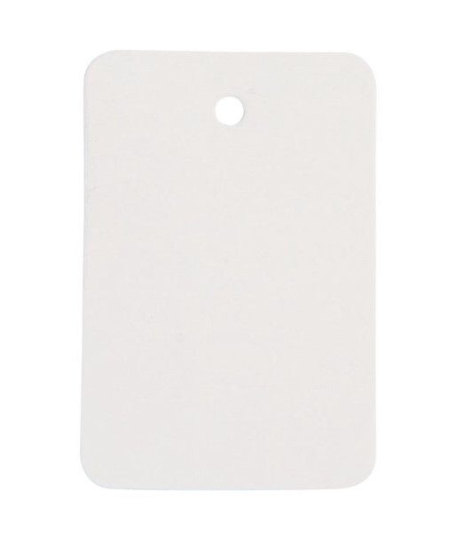 Plain White Unstrung Tag 1 1/4" x 1 7/8"