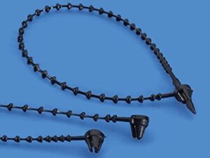 Patriot 5" Black Beaded Super Ties