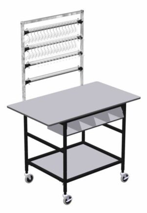Wares Processing Table for 24" Hanger Management System